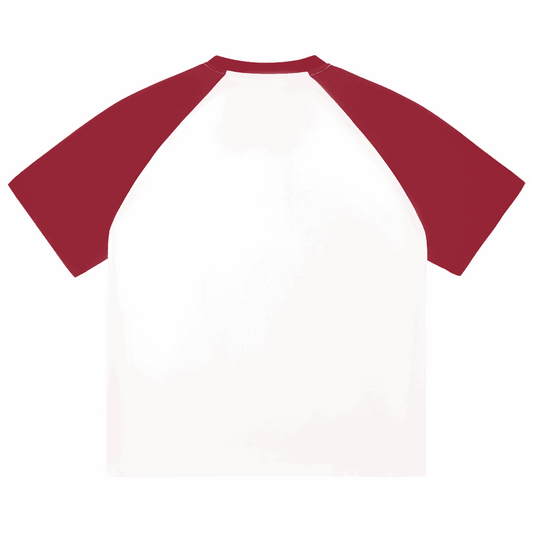 Color-Blocked Raglan Sleeve T-Shirt ODMPOD