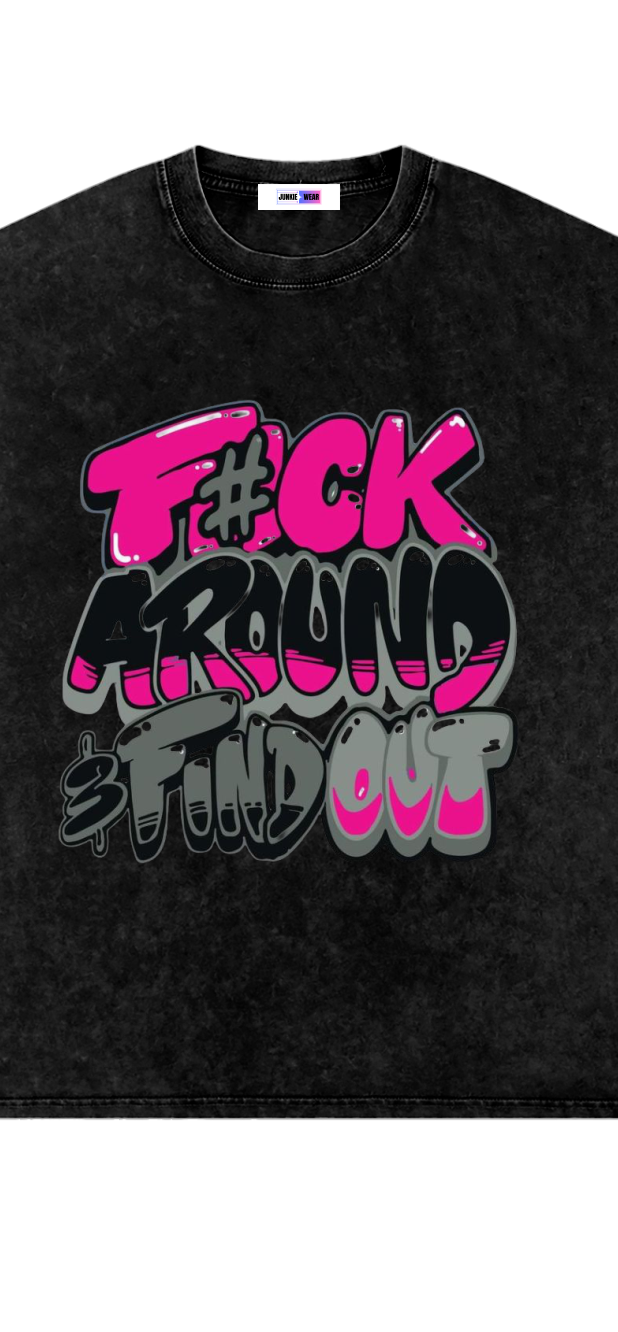 * Around and Find Out Oversized Cotton T-Shirt ODMPOD