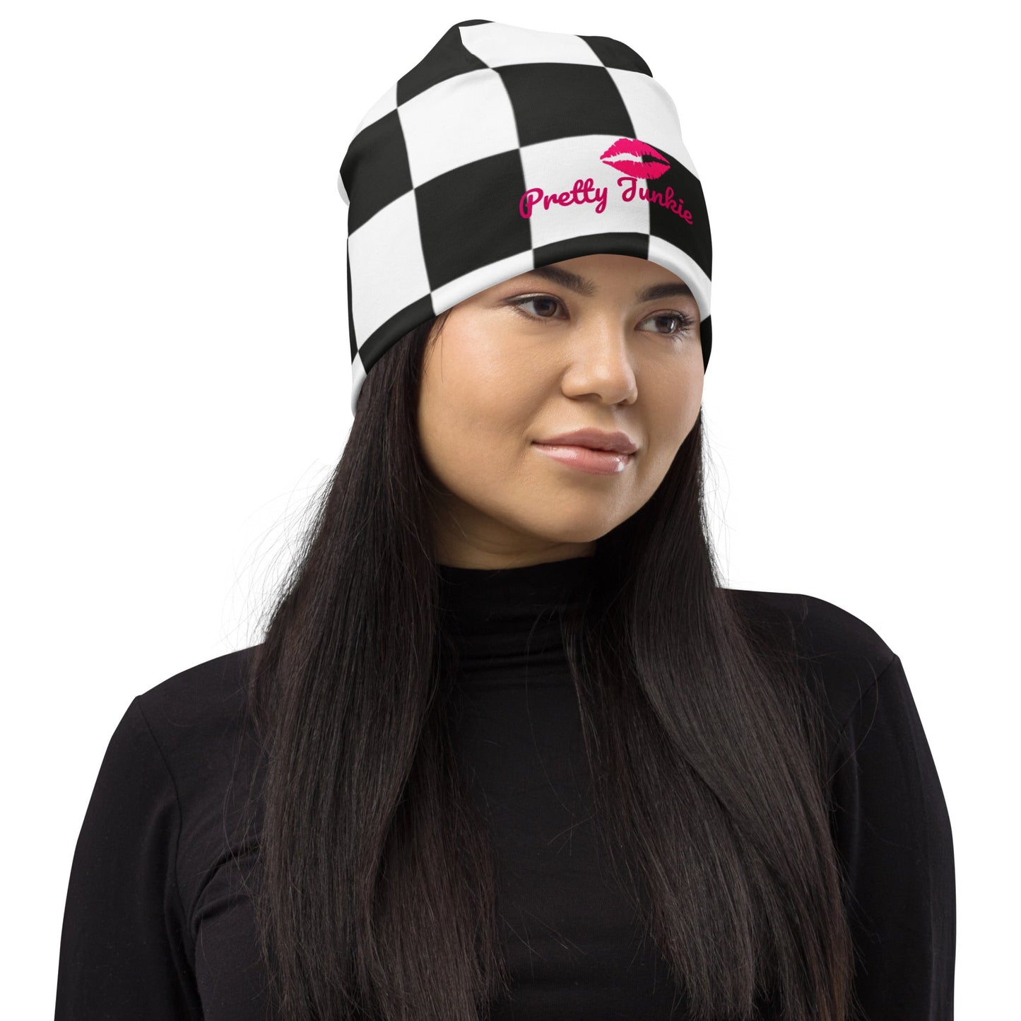 Checkered Beanie Pretty Junkie Apparel