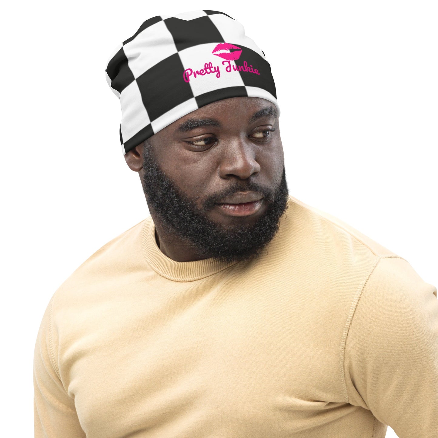 Checkered Beanie Pretty Junkie Apparel