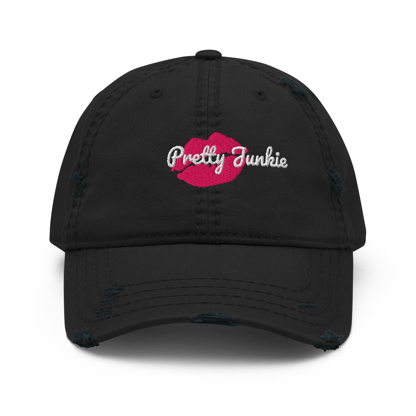 KissMe Distressed Dad Hat Pretty Junkie Apparel