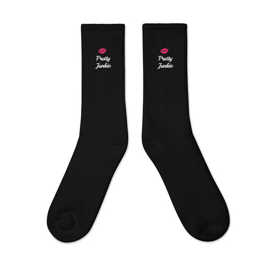 Embroidered socks Pretty Junkie Apparel