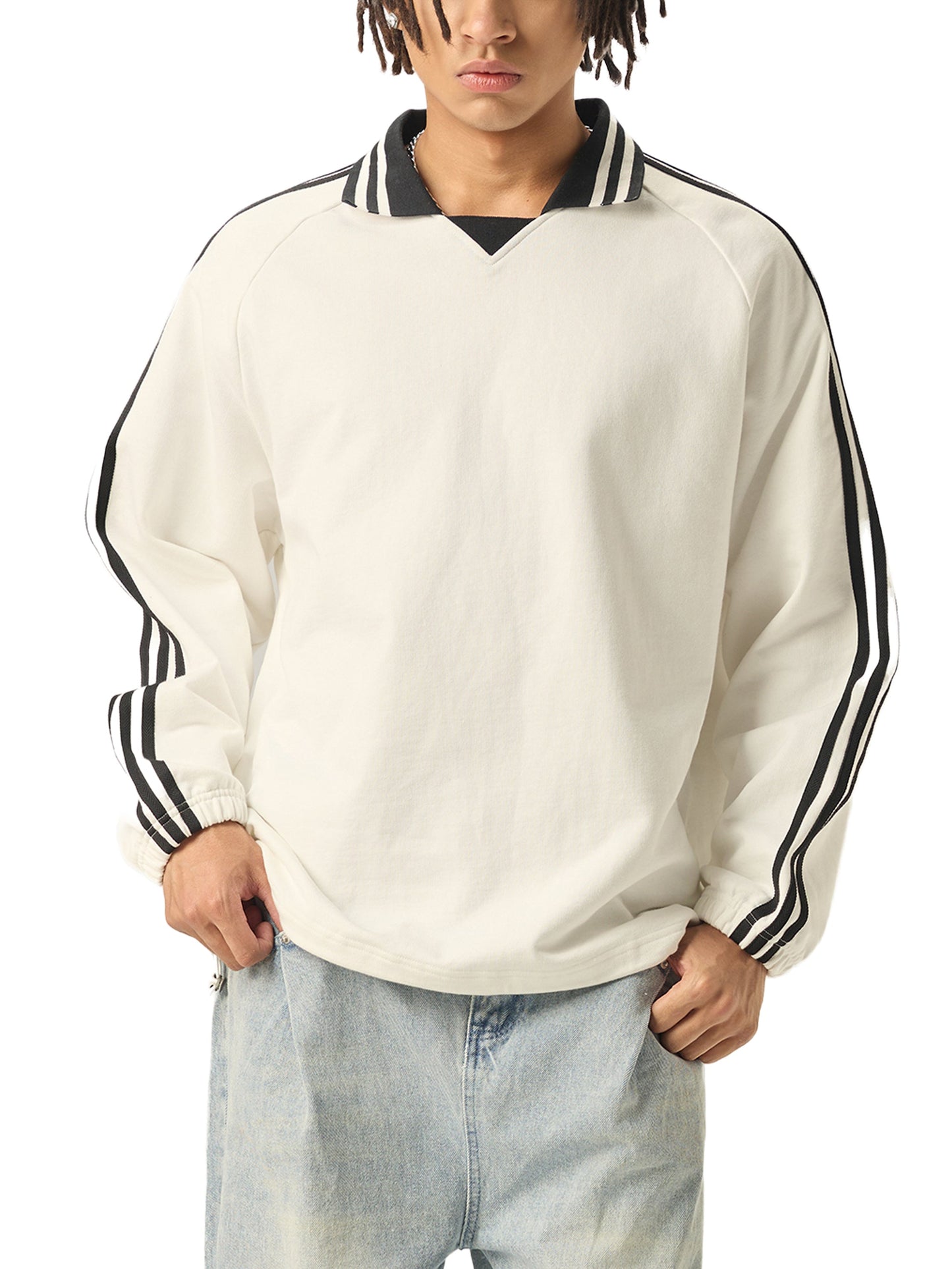 Unisex Fall Fashion, Vintage Retro Collar Cotton Hoodie ODMPOD