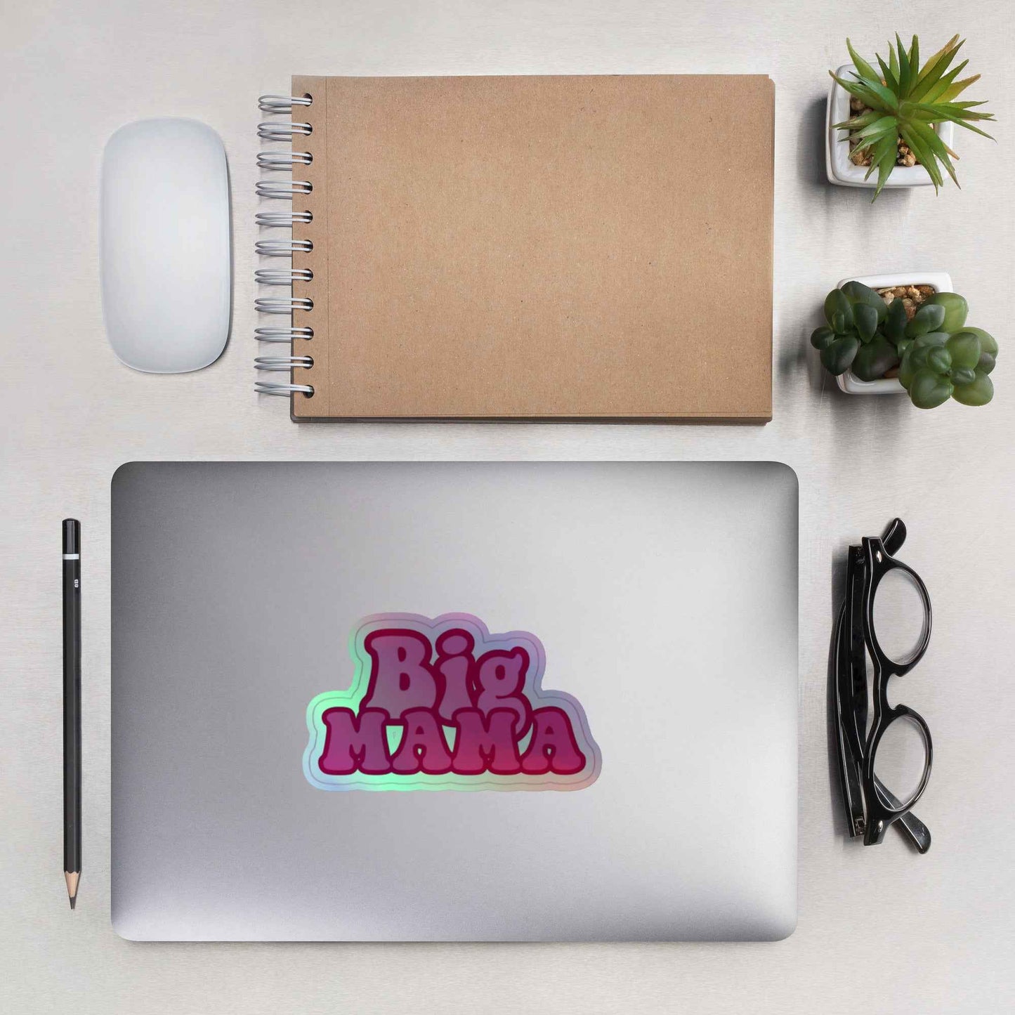 Big Mama Holographic stickers Pretty Junkie Apparel