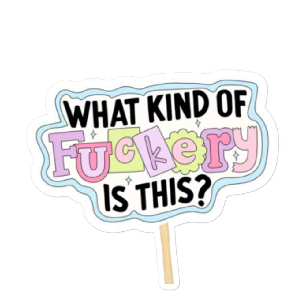 Cute Saying Bubble-free stickers Pretty Junkie Apparel