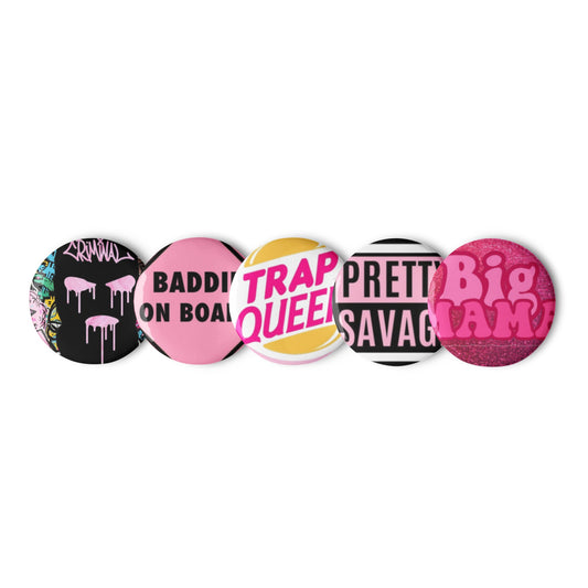 Baddie5PinsSet Pretty Junkie Apparel