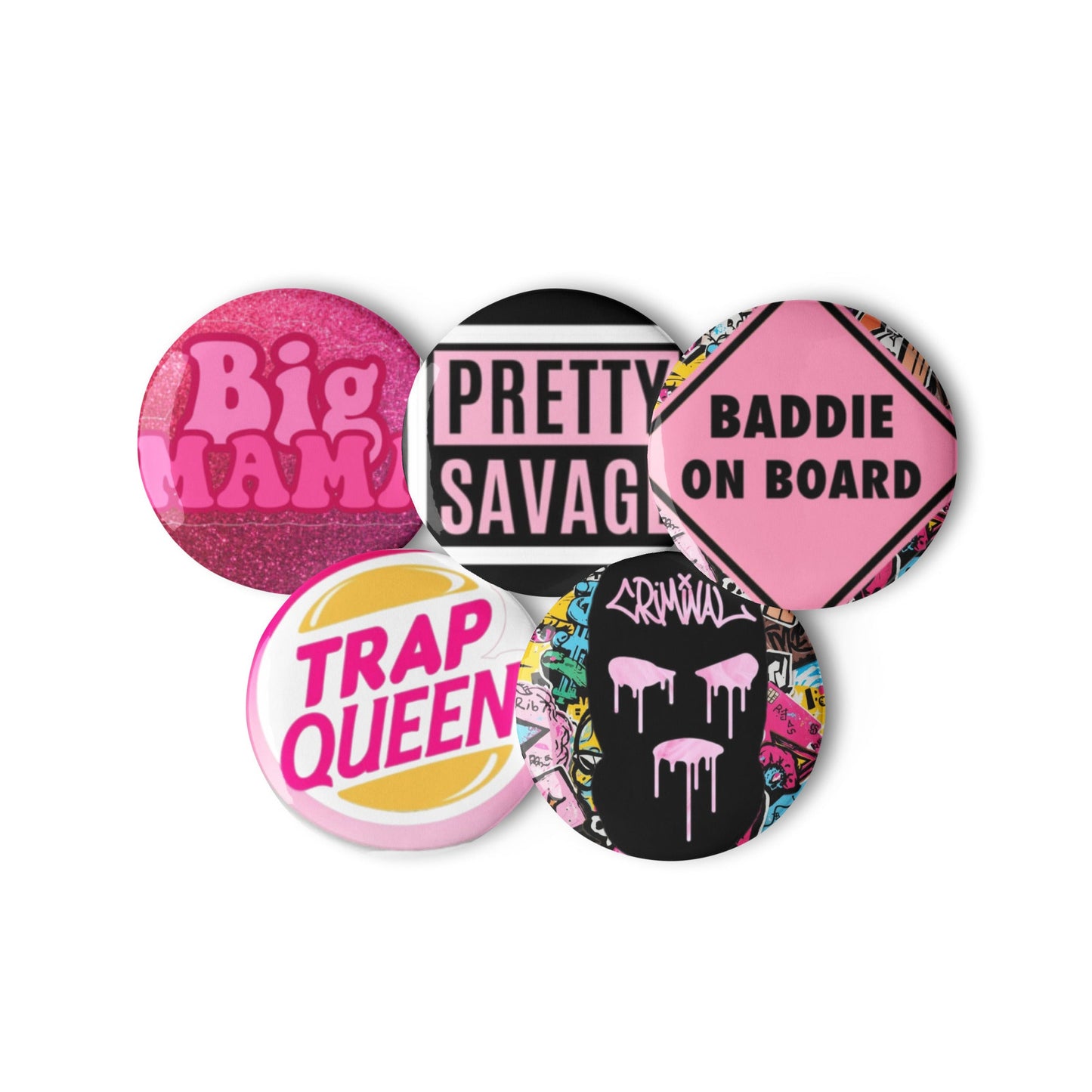 Baddie5PinsSet Pretty Junkie Apparel