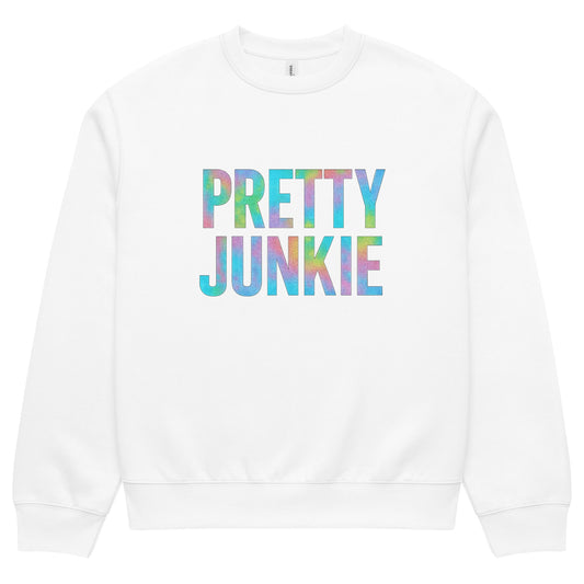 Holographic Print Oversized Fleece Sweatshirt PrettyJunkie® | Junkie Wear