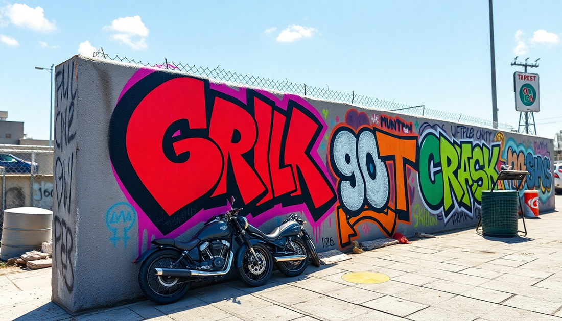 Graffiti-90s-How-Streetwear-and-Graffiti-Are-Shaping-Urban-Fashion-Pretty-Junkie-Apparel Pretty Junkie Apparel