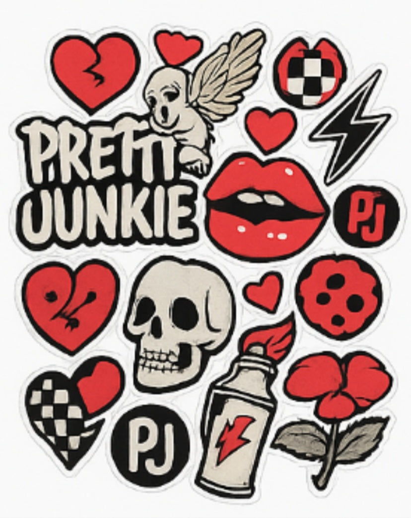 Iconic-Stickers Pretty Junkie Apparel