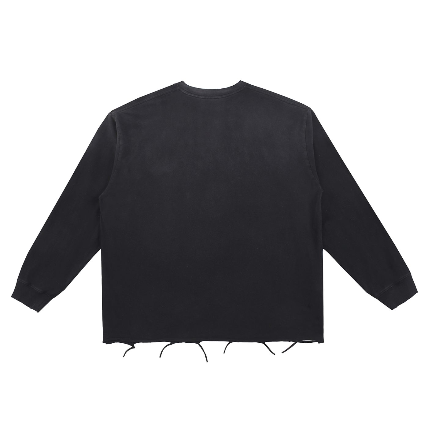 Snow Wash Raw Edge Cotton T-Shirt ODMPOD
