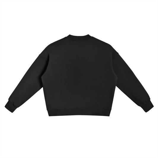Fleece Side Slit Crewneck Sweatshirt ODMPOD