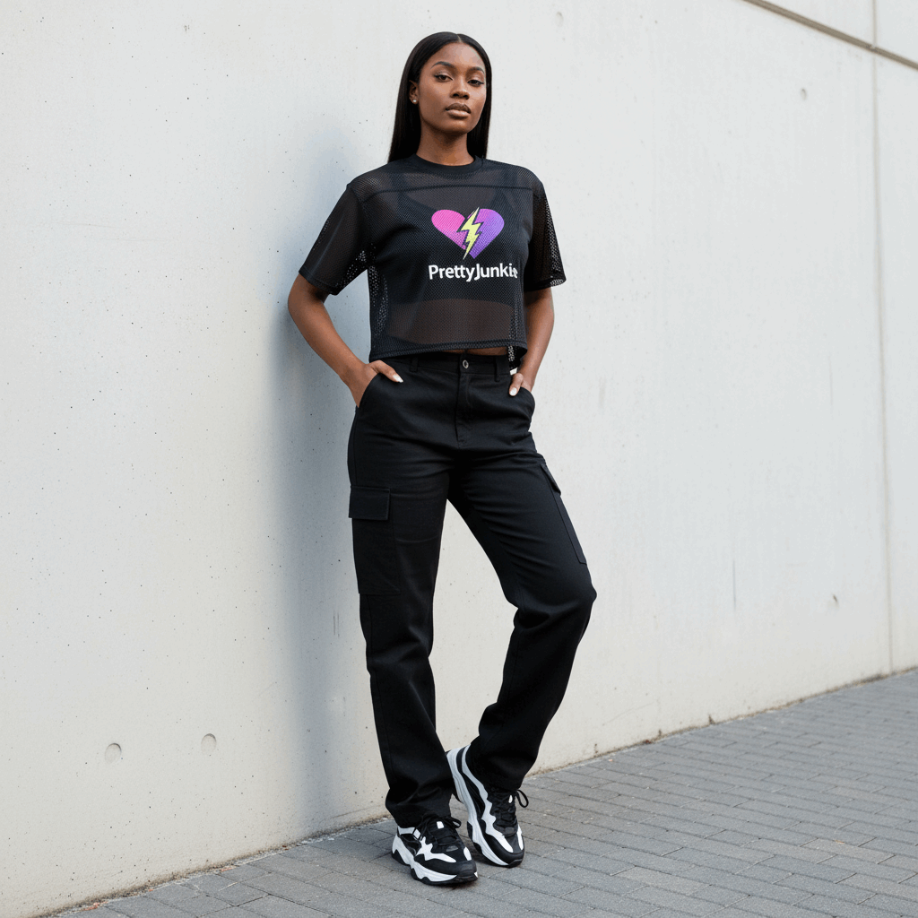 PRETTYJUNKIE Mesh Street Tee ODMPOD