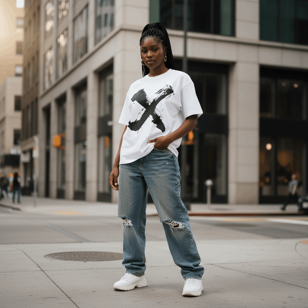 X Junkie Edition Wear Vintage Boxy T-Shirt ODMPOD