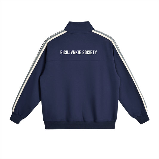 RICHJVNKIE SOCIETY Side-Stripe Stand Collar  Jacket ODMPOD