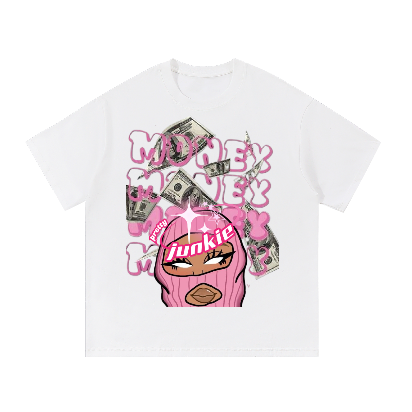 Pink Money Cotton T-Shirt