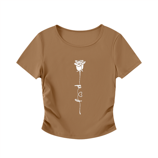 Ruched Bodycon Crop Top ODMPOD