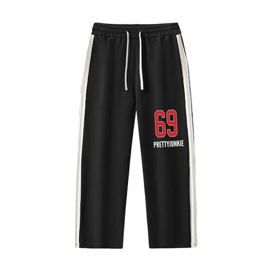 Contrast Side-Stripe Straight-Leg  Pants ODMPOD