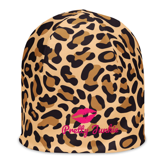 Cheetah Print Beanie Pretty Junkie Apparel