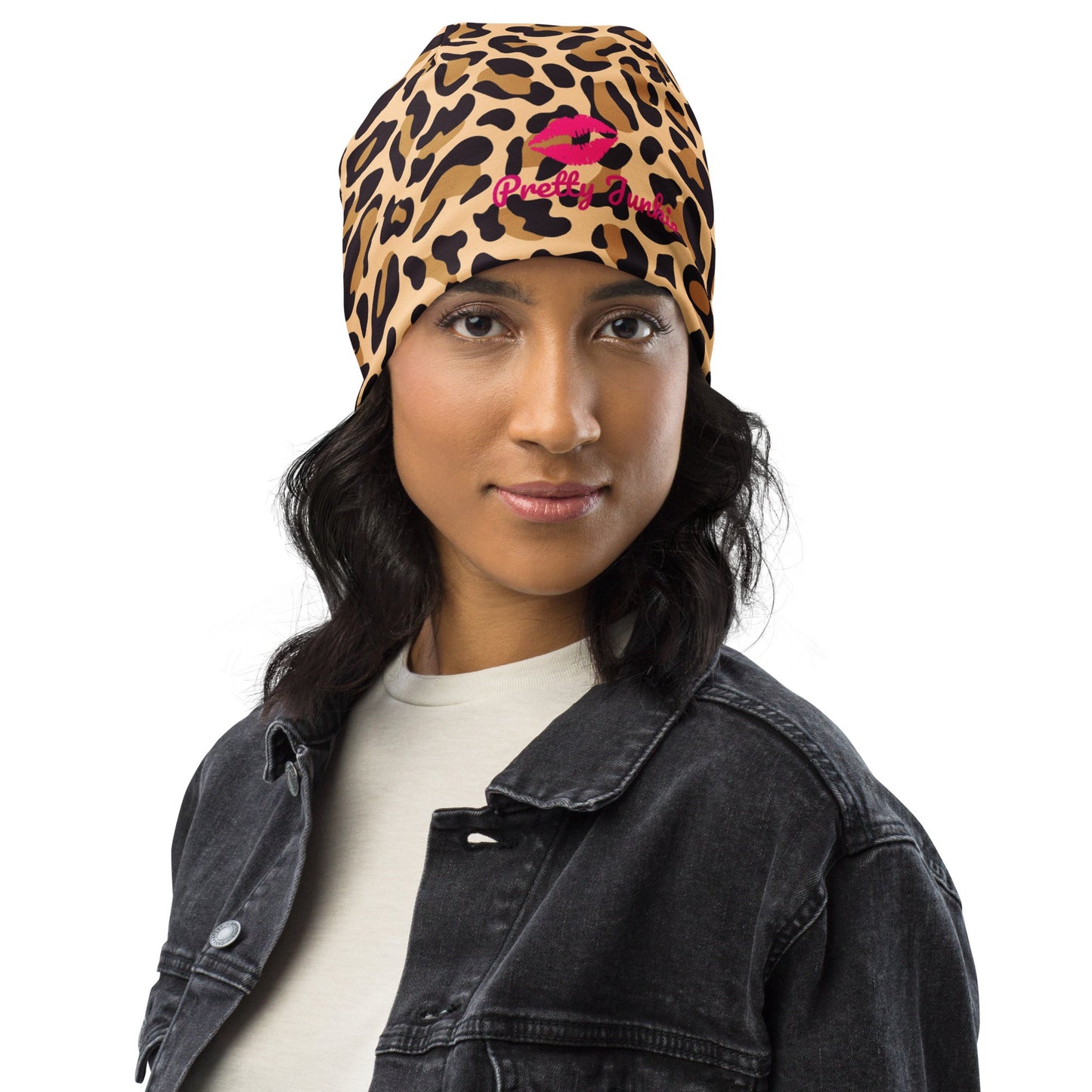 Cheetah Print Beanie Pretty Junkie Apparel