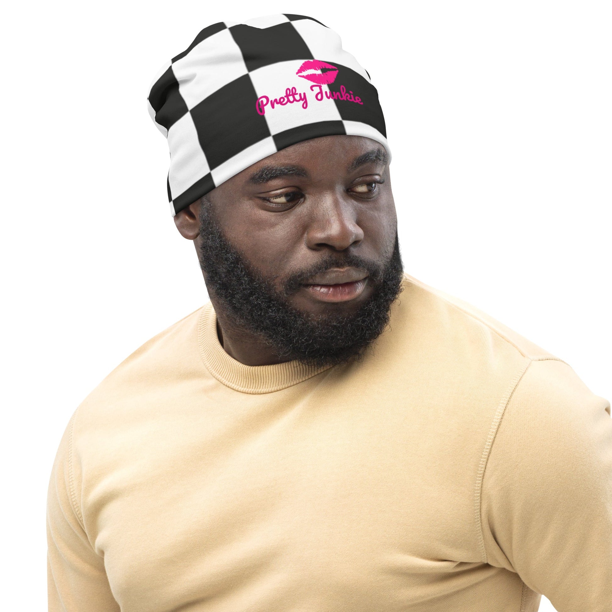 Checkered Beanie Pretty Junkie Apparel