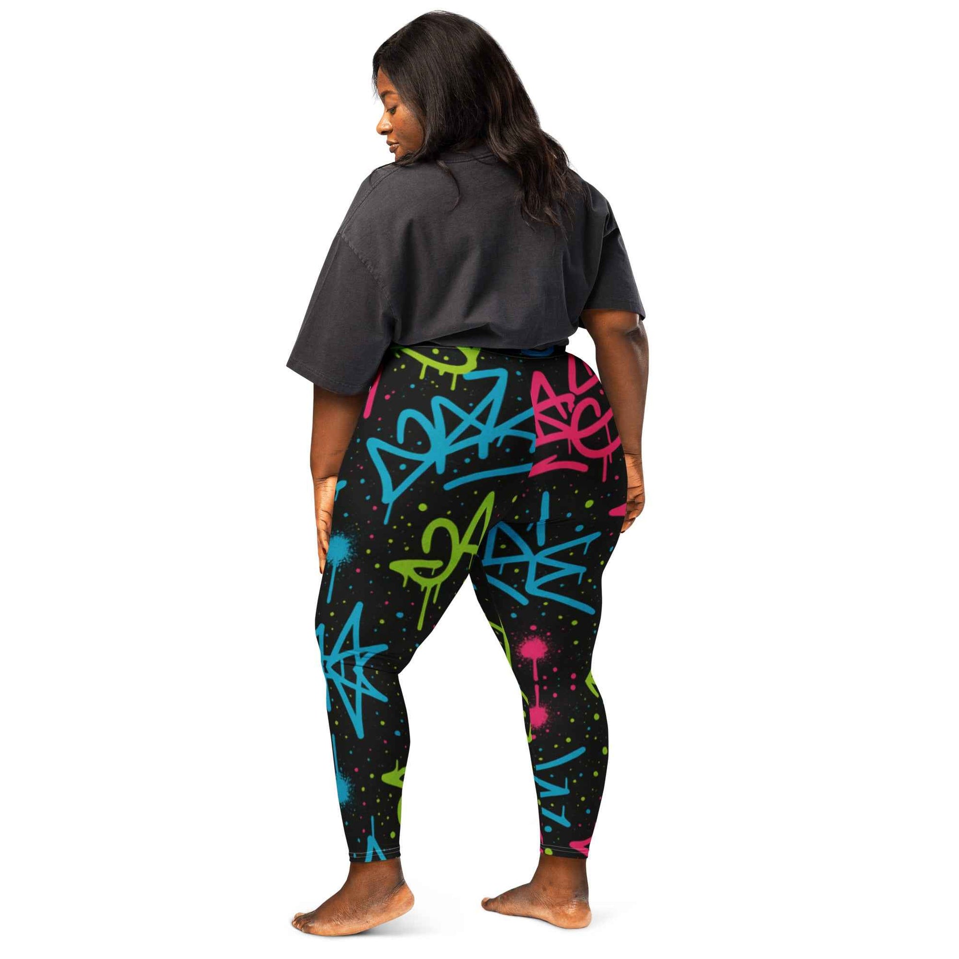 Graffiti Splash Leggings - Pretty Junkie Apparel