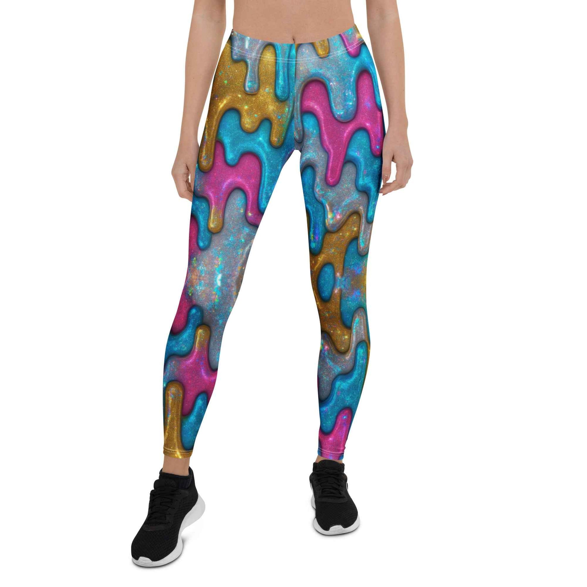 Pretty Junkie Apparel neon electric leggings - High-Waist - Pretty Junkie Apparel