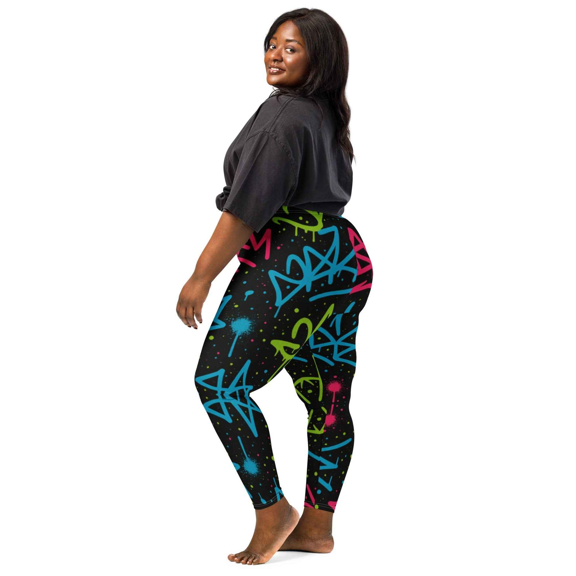 Graffiti Splash Leggings - Pretty Junkie Apparel