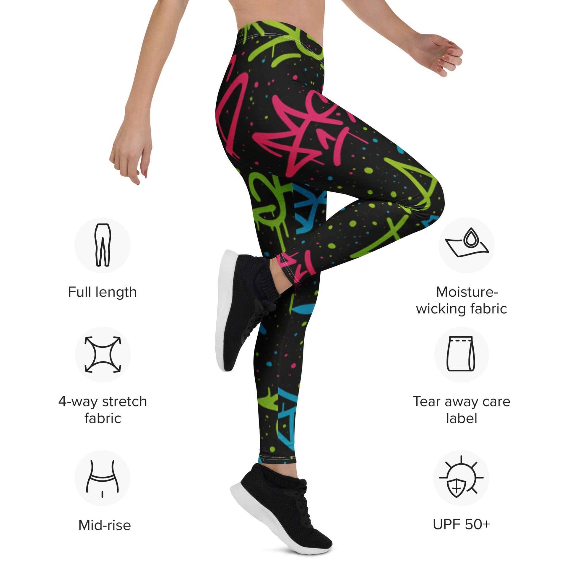 Graffiti Splash Leggings - Pretty Junkie Apparel