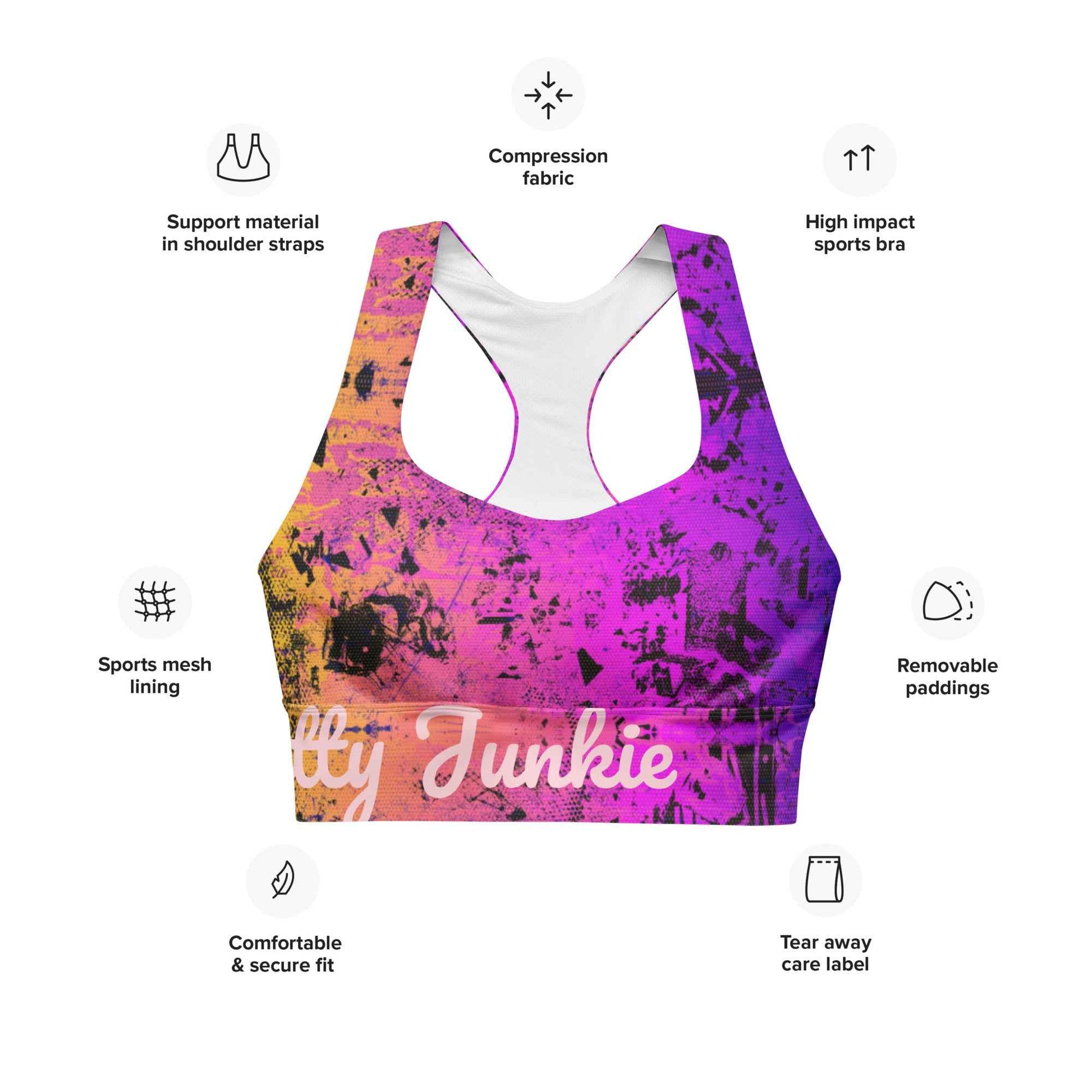 Color Me Junkie Sports Bra
