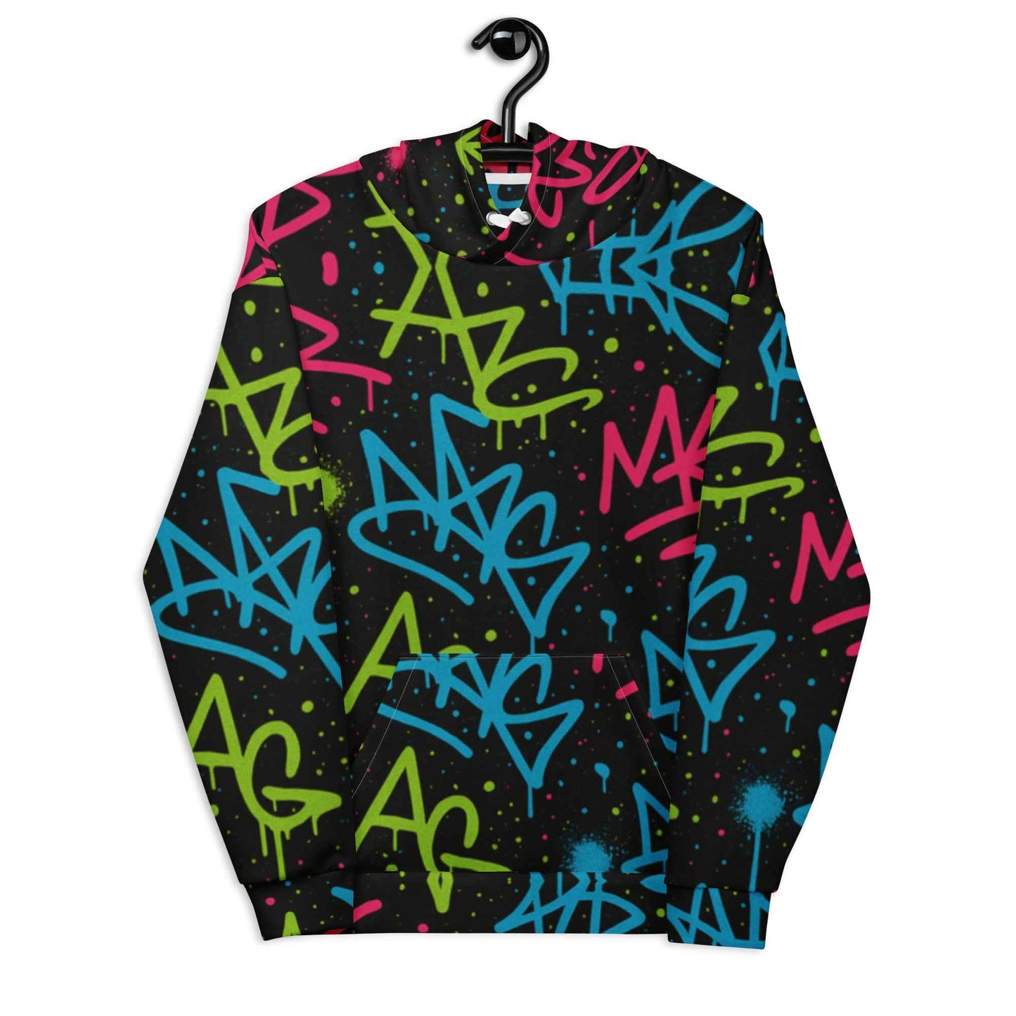 Graffiti Splash All Over Print Hoodie - Pretty Junkie Apparel