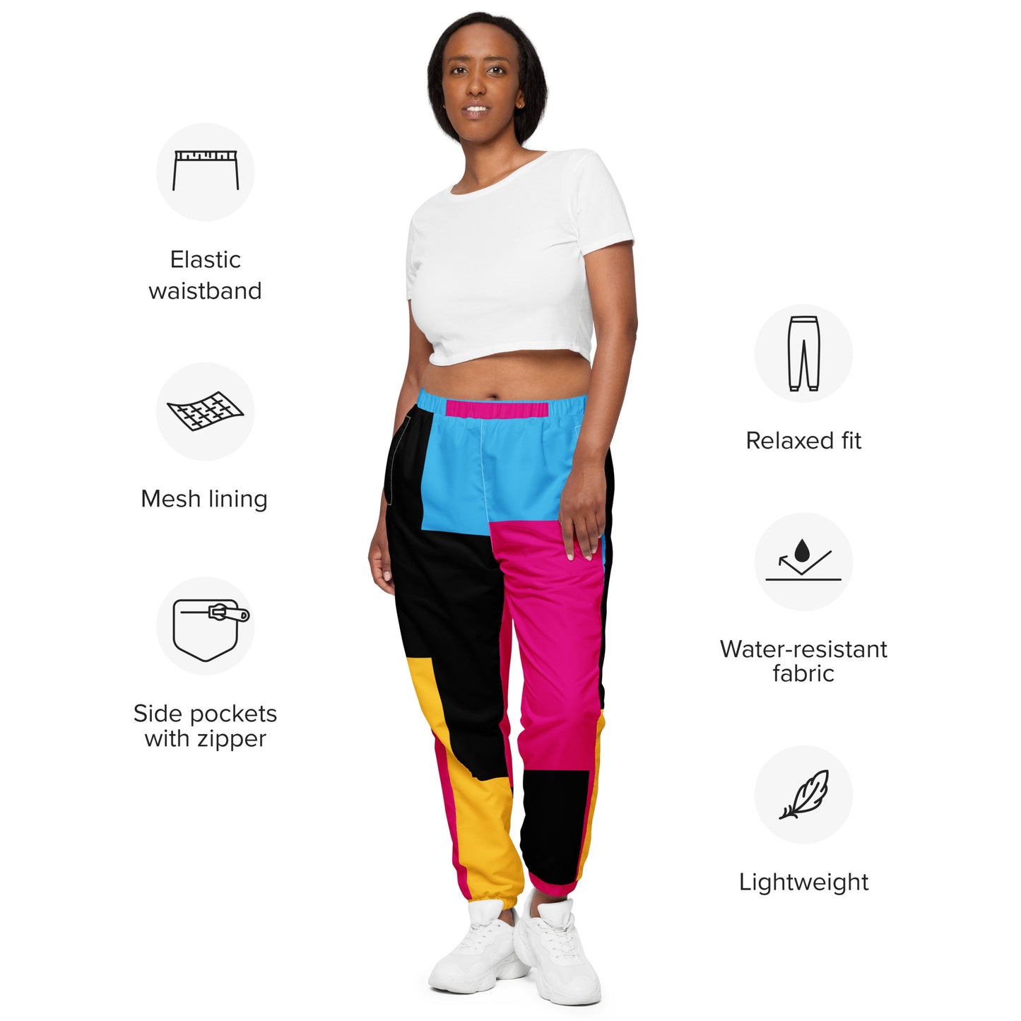 Colorblock Track Pants - Pretty Junkie Apparel