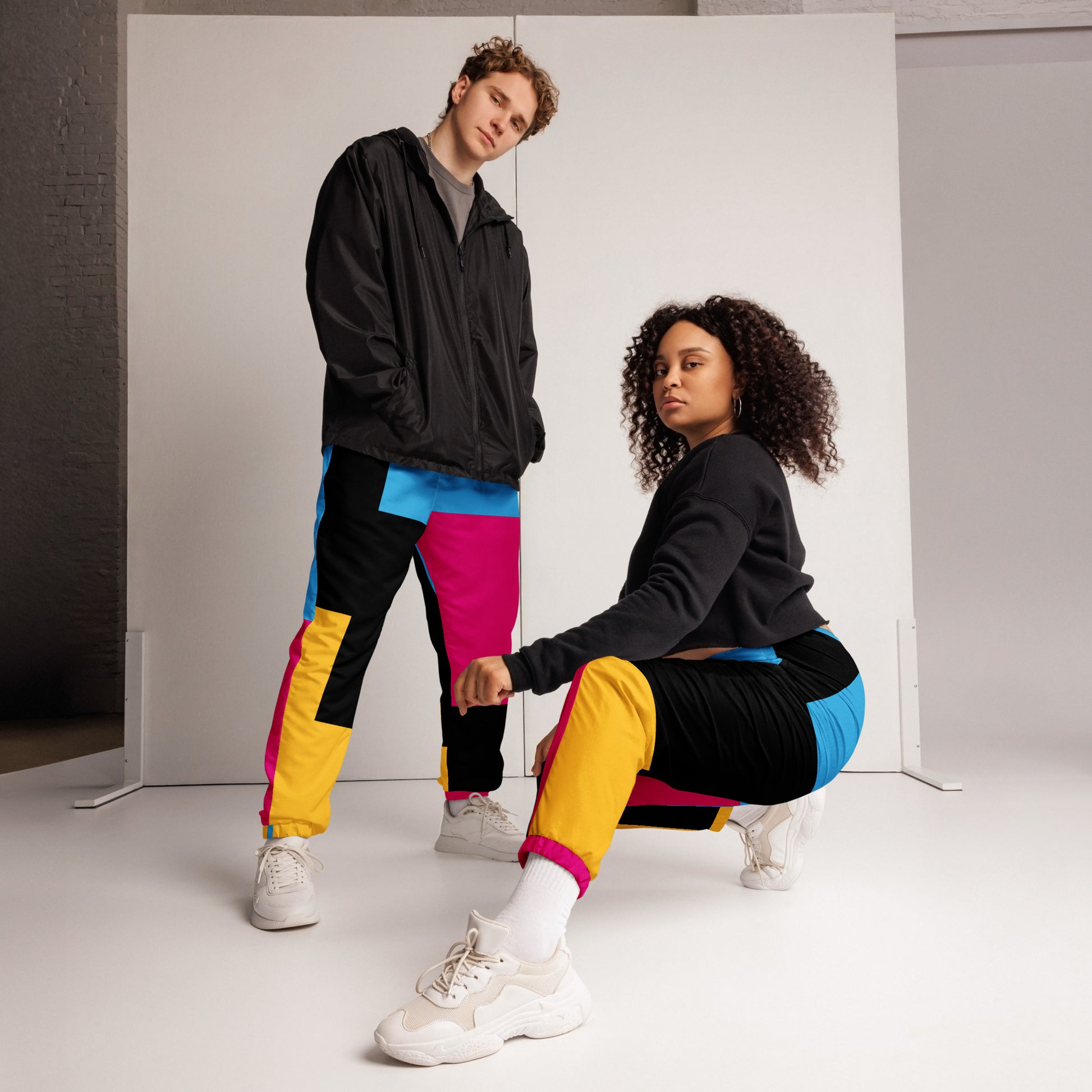 Colorblock Track Pants - Pretty Junkie Apparel