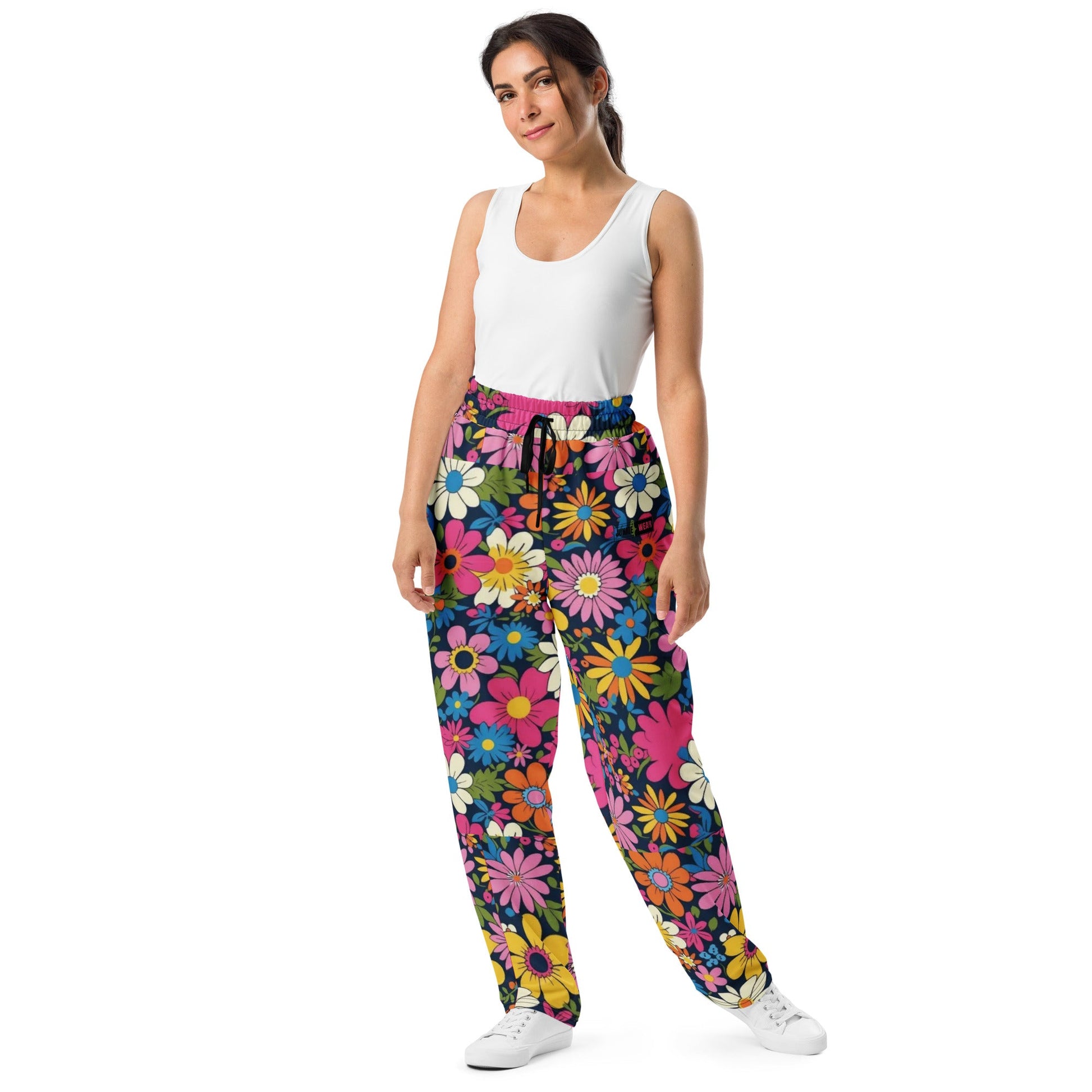 Vintage Bloom Wide-leg joggers Pretty Junkie Apparel