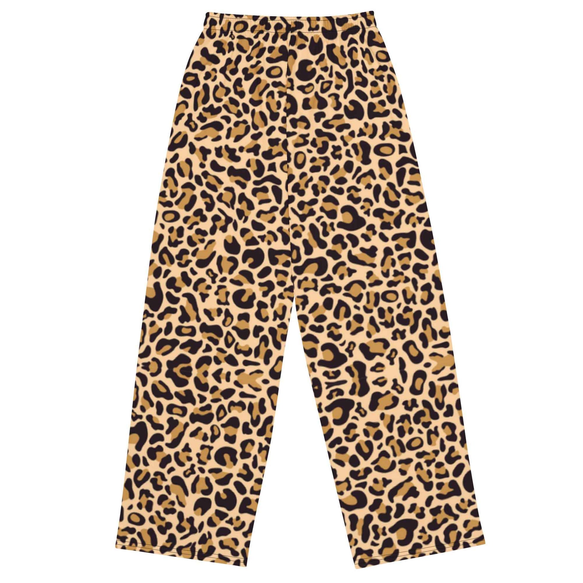 Classic Cheetah Print Wide Leg Pants