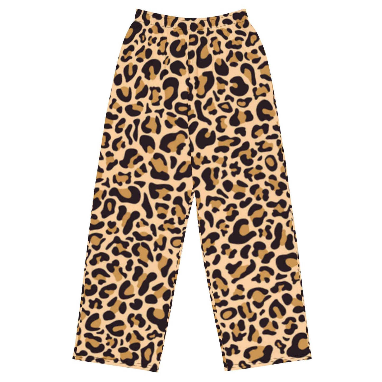Classic Cheetah Print Wide Leg Pants