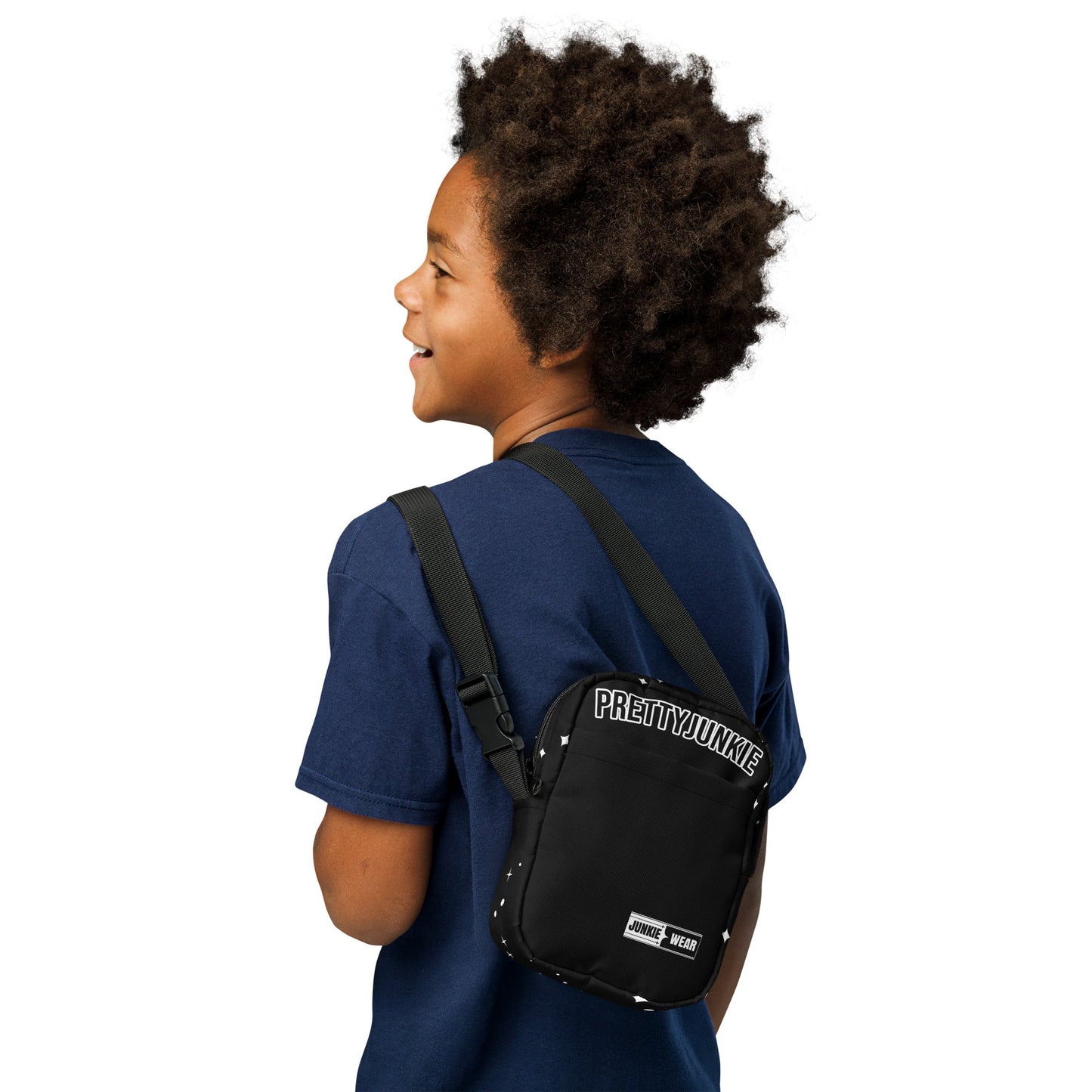 Urban Streetwear Black Utility Crossbody Bag Pretty Junkie Apparel