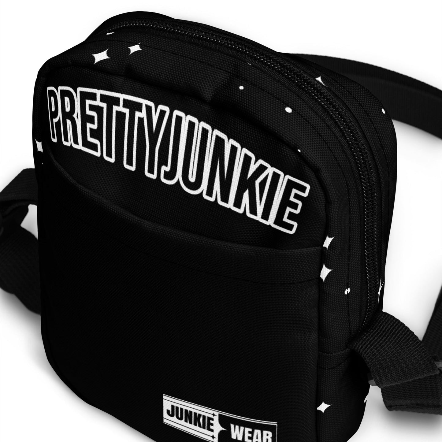 Urban Streetwear Black Utility Crossbody Bag Pretty Junkie Apparel