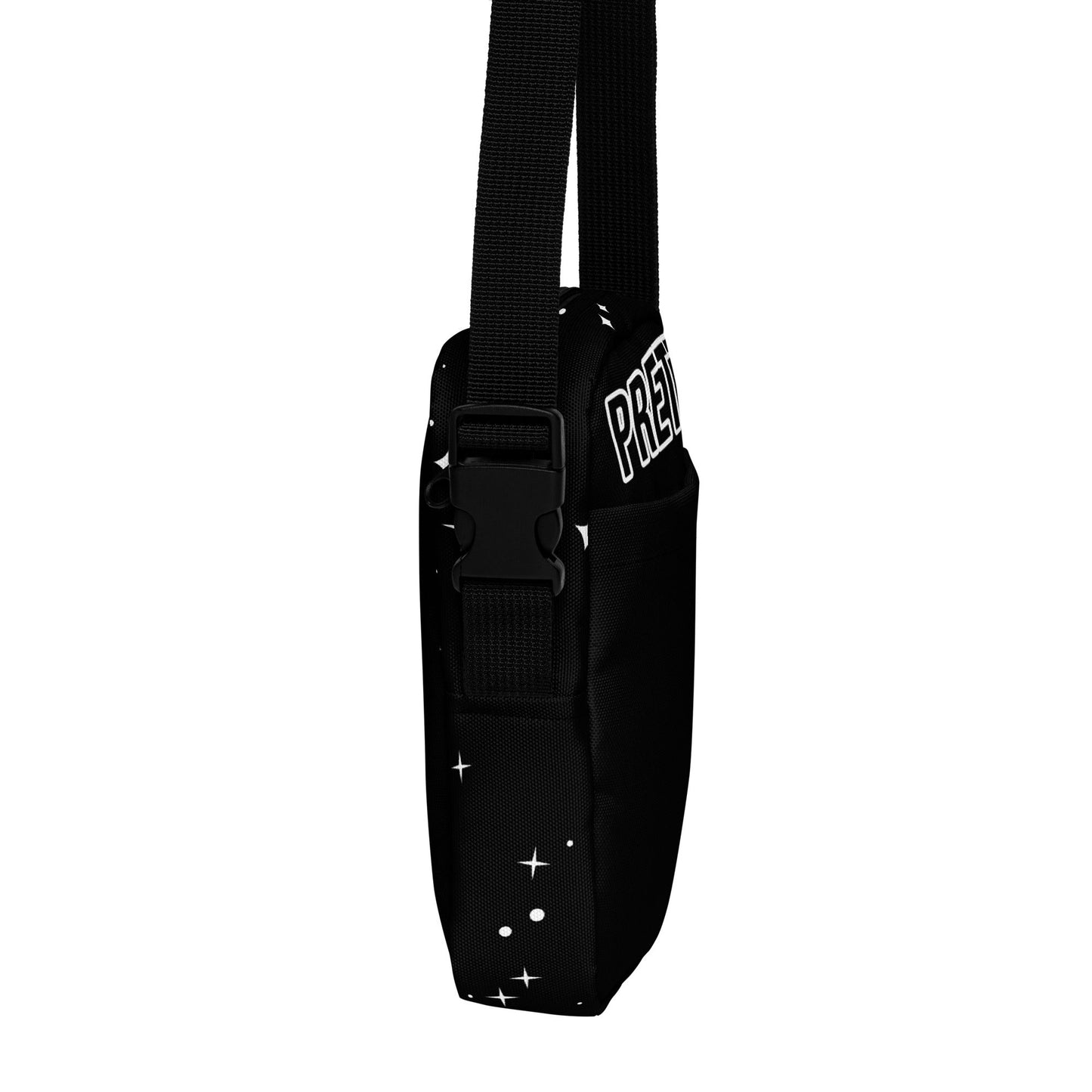 Urban Streetwear Black Utility Crossbody Bag Pretty Junkie Apparel