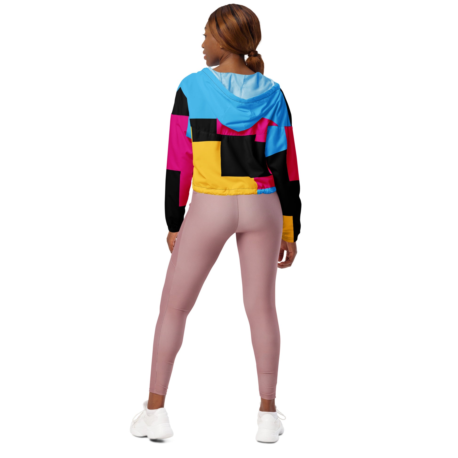 Women's Colorblock Cropped Track Jacket - Pretty Junkie Apparel