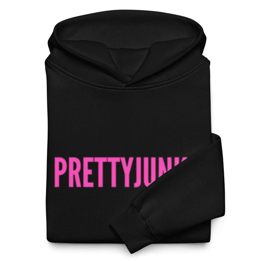 PRETTYJUNKIE Hot Pink Logo Oversized Hoodie Pretty Junkie Apparel