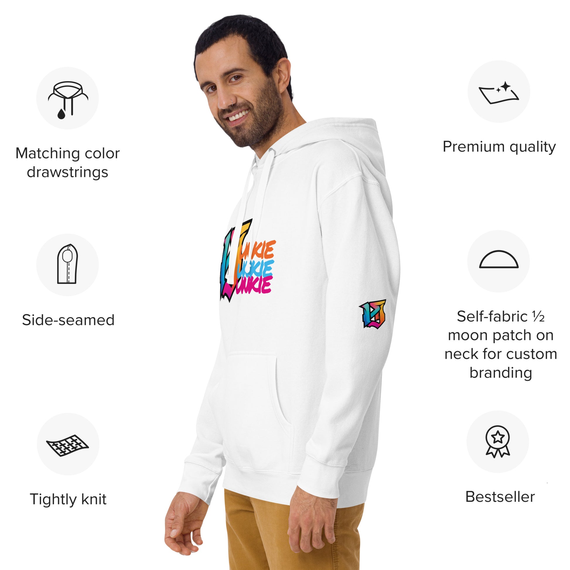 Junkie Signature Monogram Hoodie - Pretty Junkie Apparel