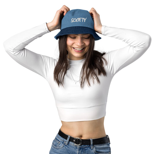 RICHJVNKIE SOCIETY Denim bucket hat Pretty Junkie Apparel