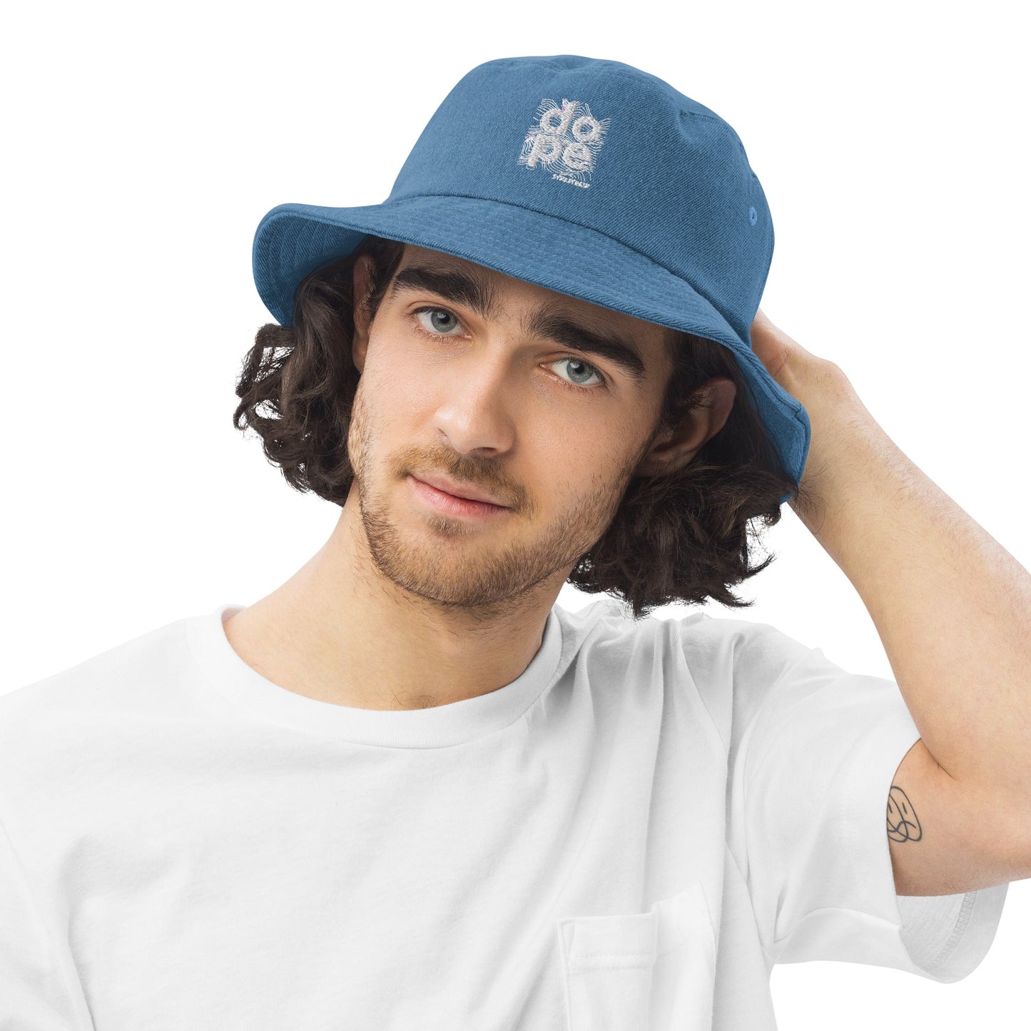 Dope Denim Bucket Hat Pretty Junkie Apparel