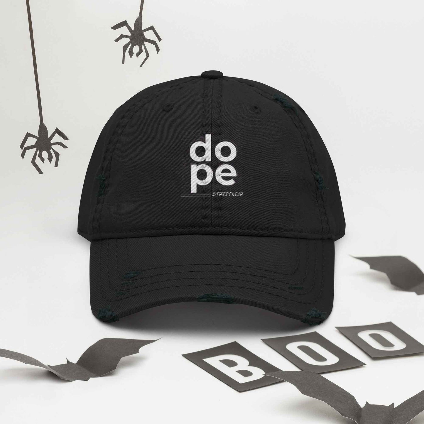 DOPE Limited Edition Streetwear Distressed Dad Hat Pretty Junkie Apparel