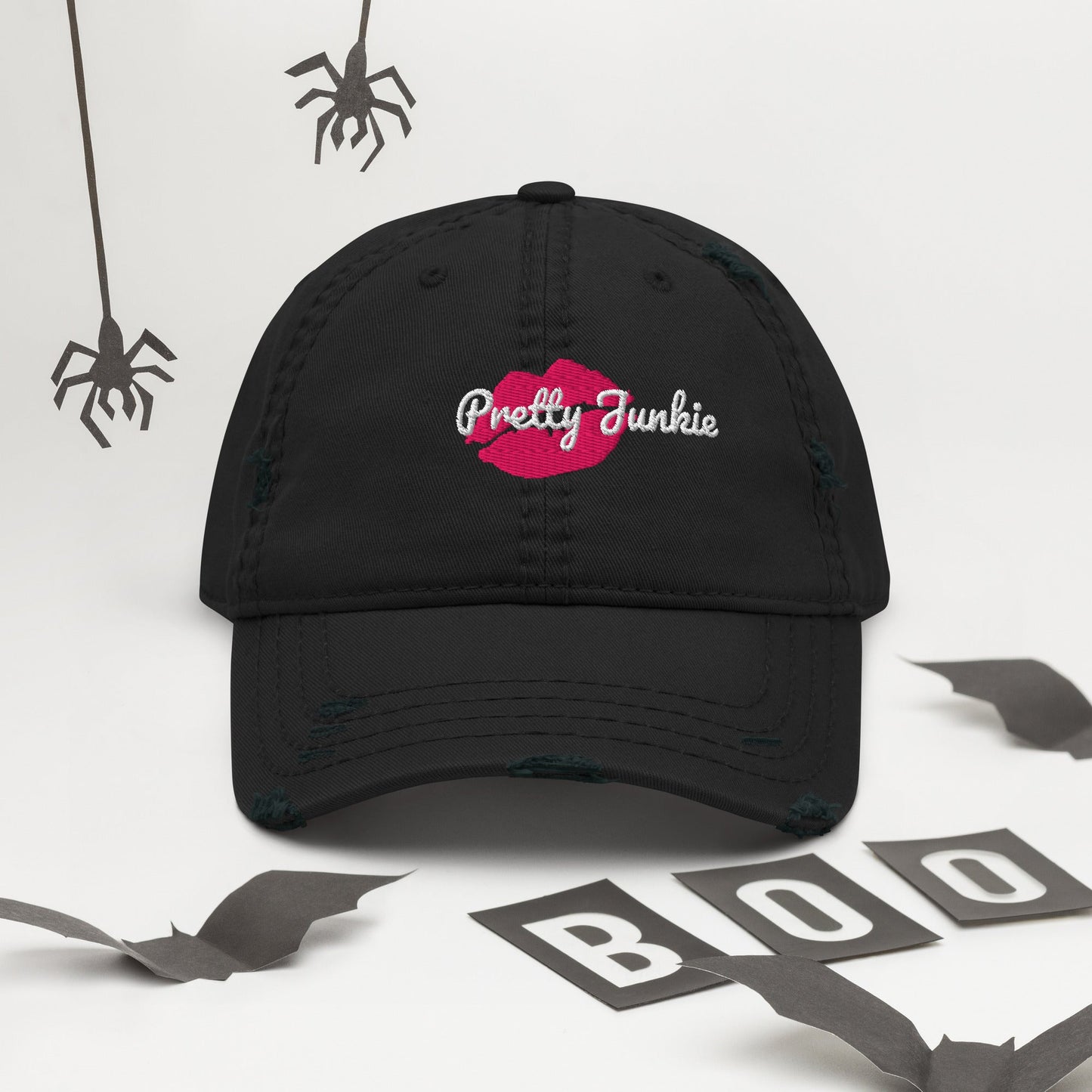 KissMe Distressed Dad Hat Pretty Junkie Apparel
