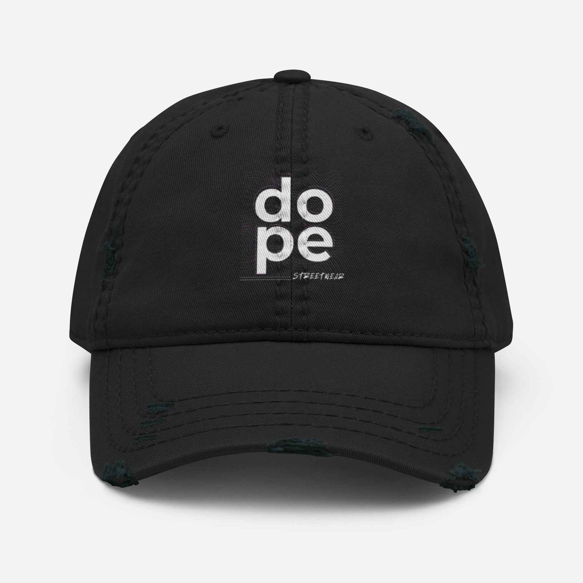 DOPE Limited Edition Streetwear Distressed Dad Hat Pretty Junkie Apparel