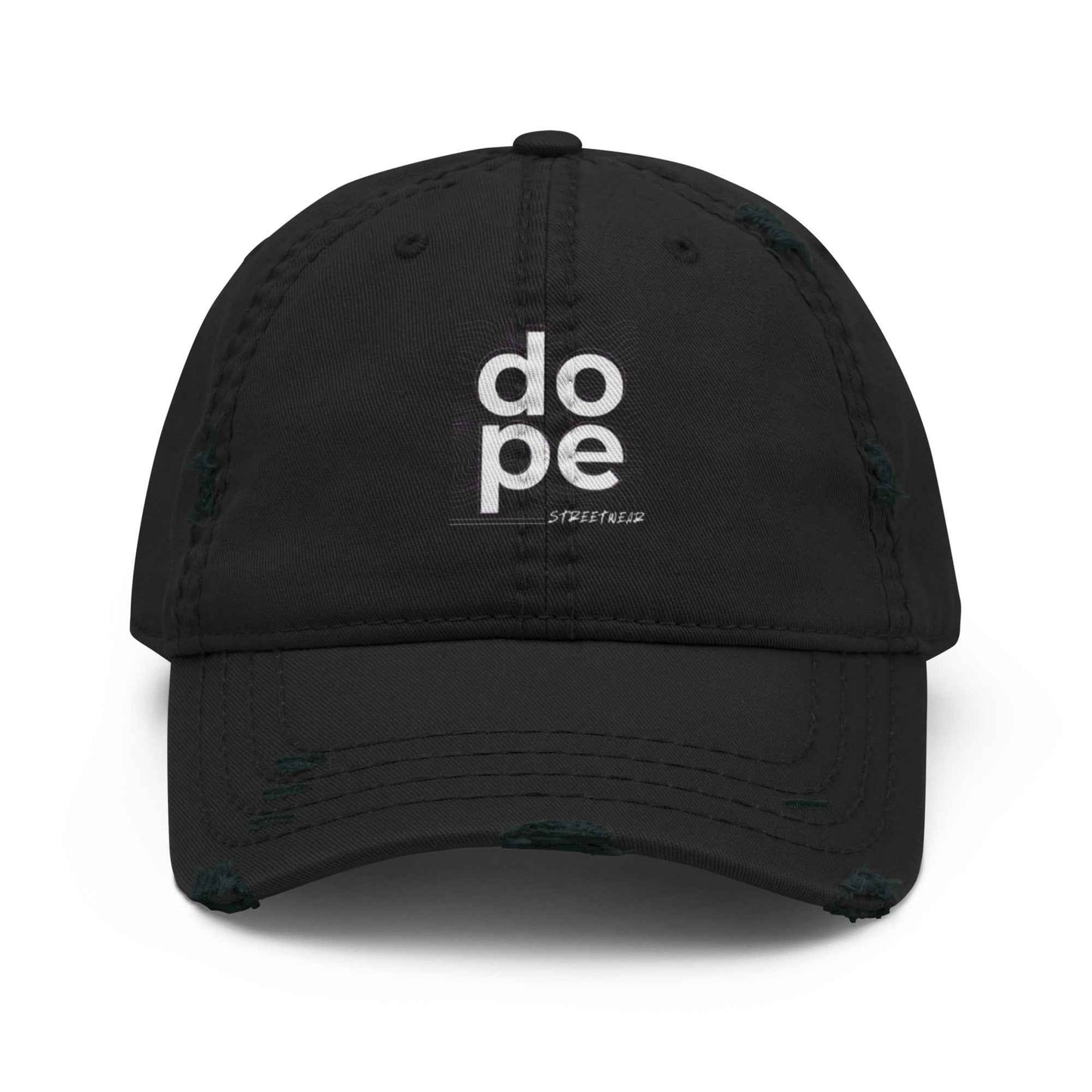 DOPE Limited Edition Streetwear Distressed Dad Hat Pretty Junkie Apparel