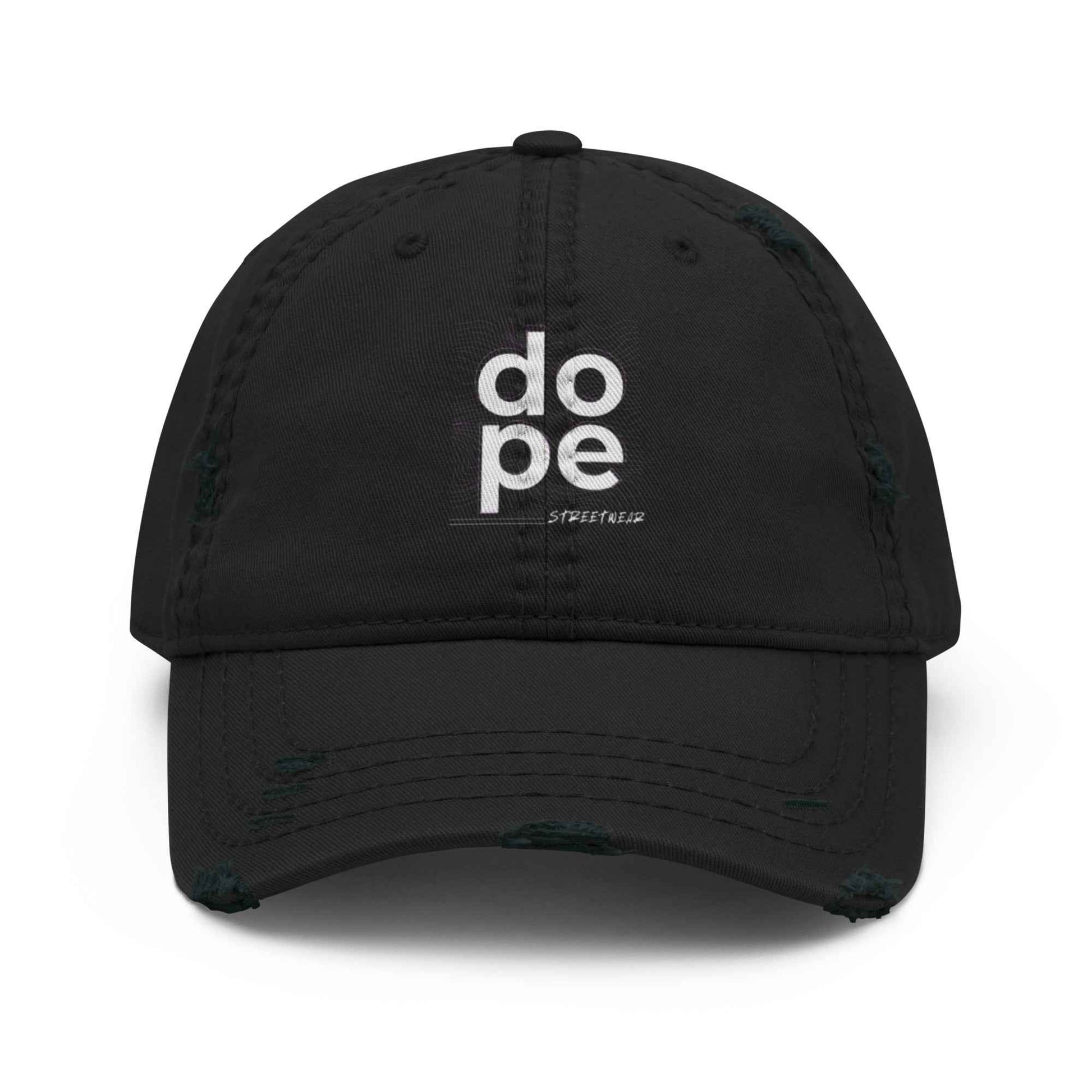 DOPE Limited Edition Streetwear Distressed Dad Hat Pretty Junkie Apparel