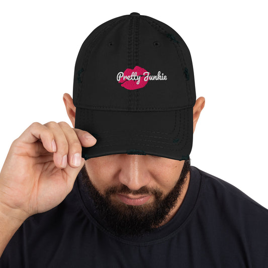 KissMe Distressed Dad Hat Pretty Junkie Apparel